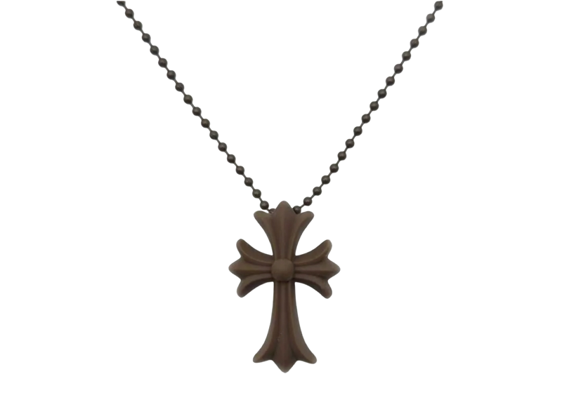 Chrome Hearts Silicone Necklace CH Cross Necklace Brown – Wilson's