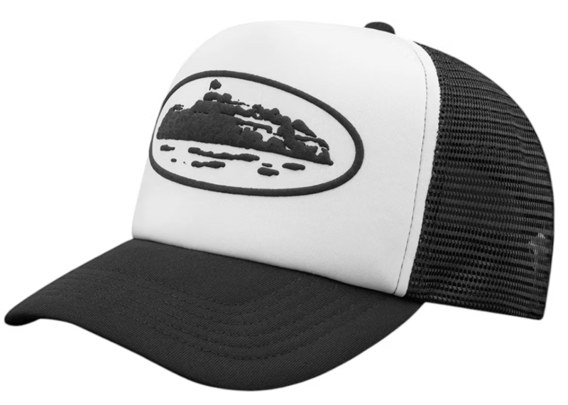 Corteiz Island Puff Print Trucker Hat White/Black – Wilson's Stuff Corteiz Island Puff Print Trucker Hat White/Black – Wilson's Stuff