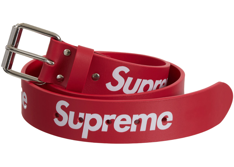 Supreme Repeat Leather Belt (SS24) Red – Wilson's Stuff
