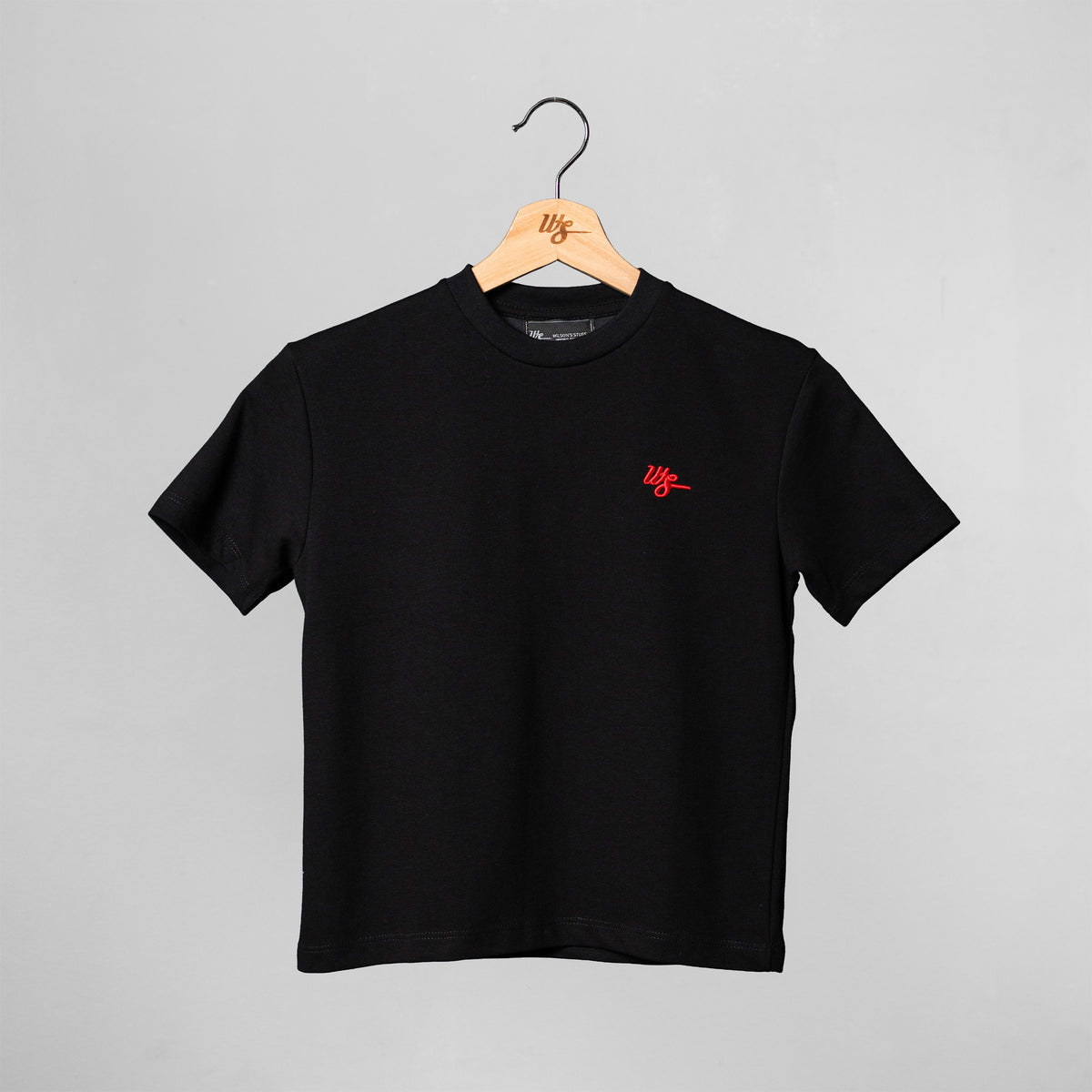 WS Kids Small Logo Red Black Tee – Wilson's Stuff