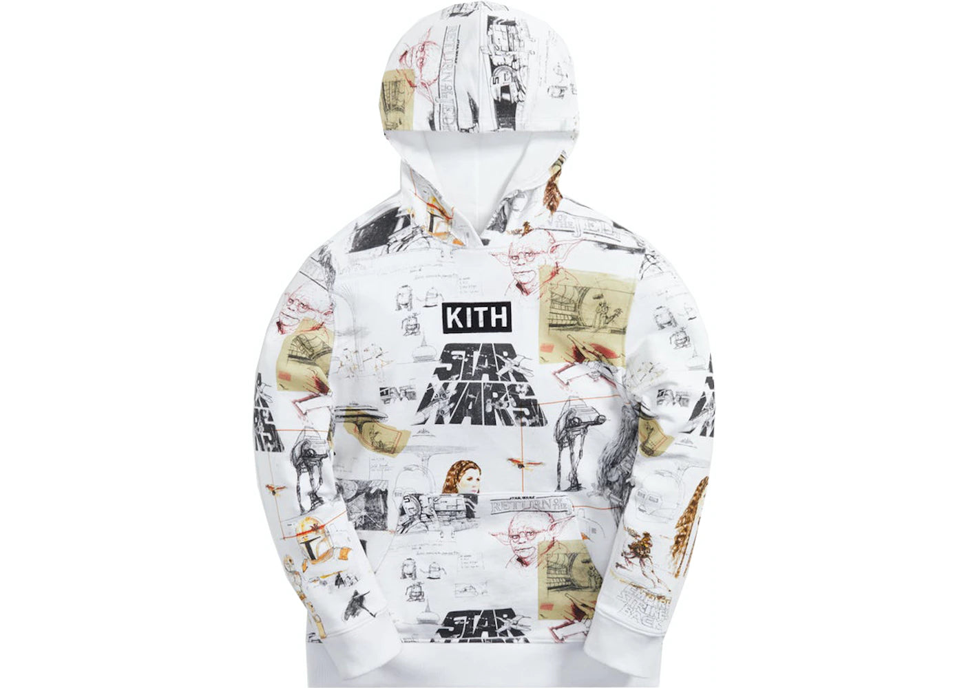 KITH KIDS STAR WARS SKETCHES HOODIE WHITE – Wilson's Stuff KITH KIDS STAR WARS SKETCHES HOODIE WHITE – Wilson's Stuff