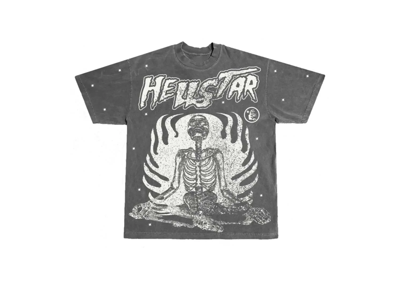 Hellstar Skeleton Reach Your Inner Peace T-Shirt Grey – Wilson's Stuff